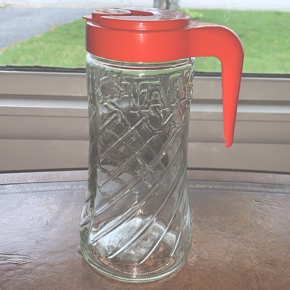 Vintage Glass Tang Pitcher